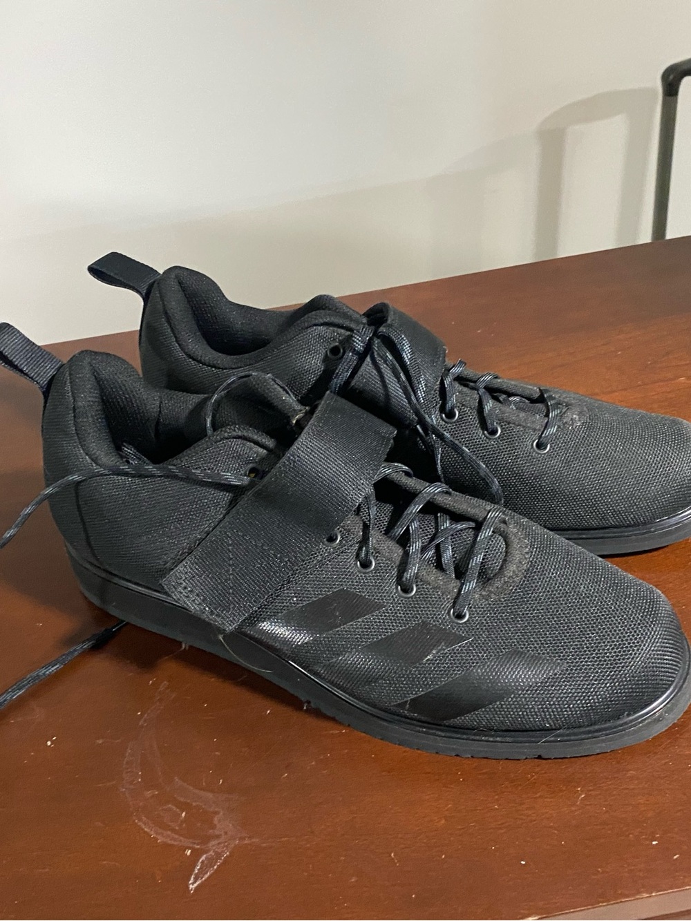 adidas Originals Men's Black Athletic Lace-Up Sneakers with Strap